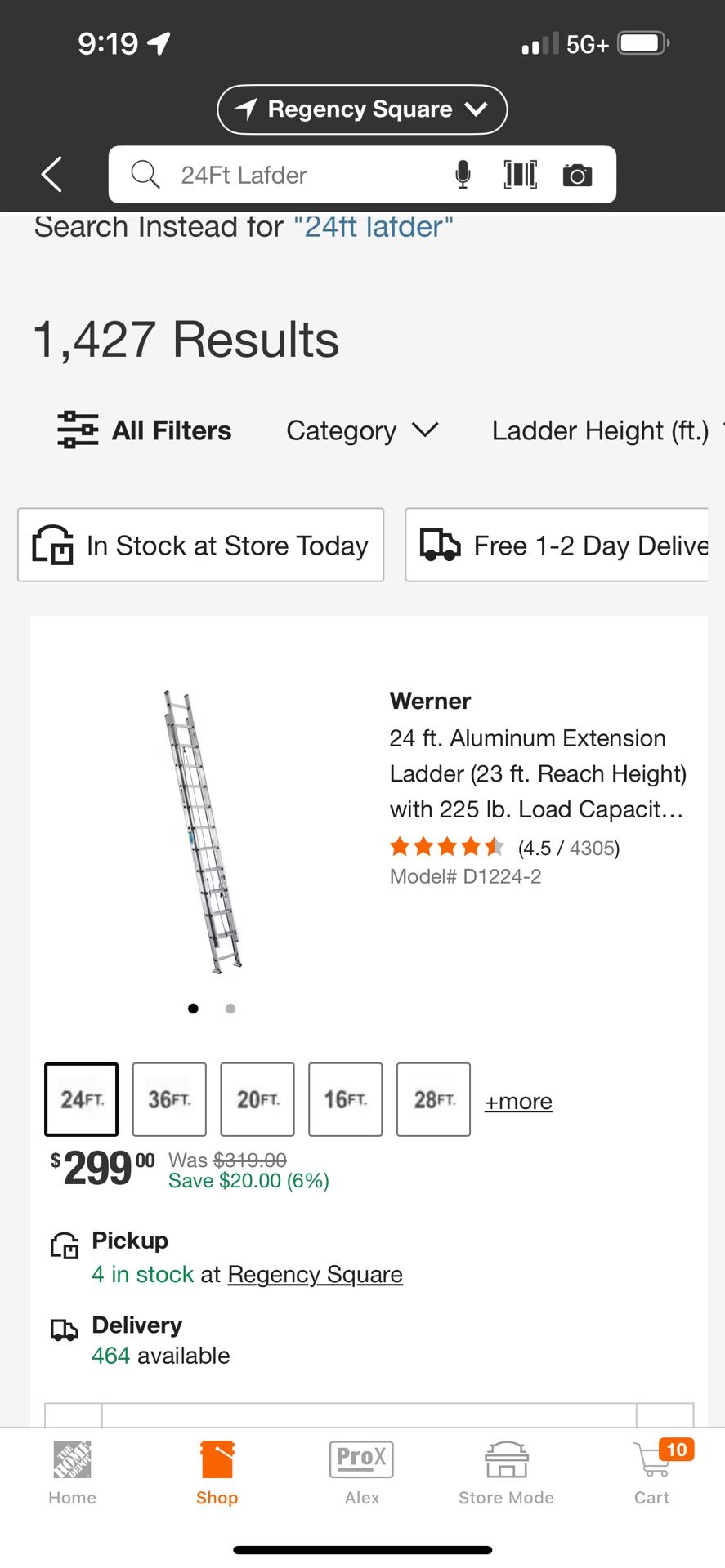 25 ft ladder