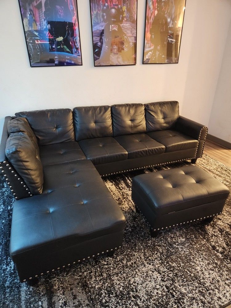 Leather Sectional Couch