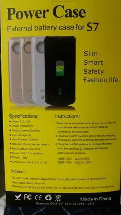 Power case for Samsung S7