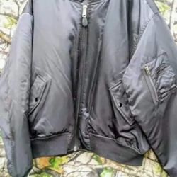 Mens XL Game Sportswear Ltd Bomber Jacket with Fish logo reversible