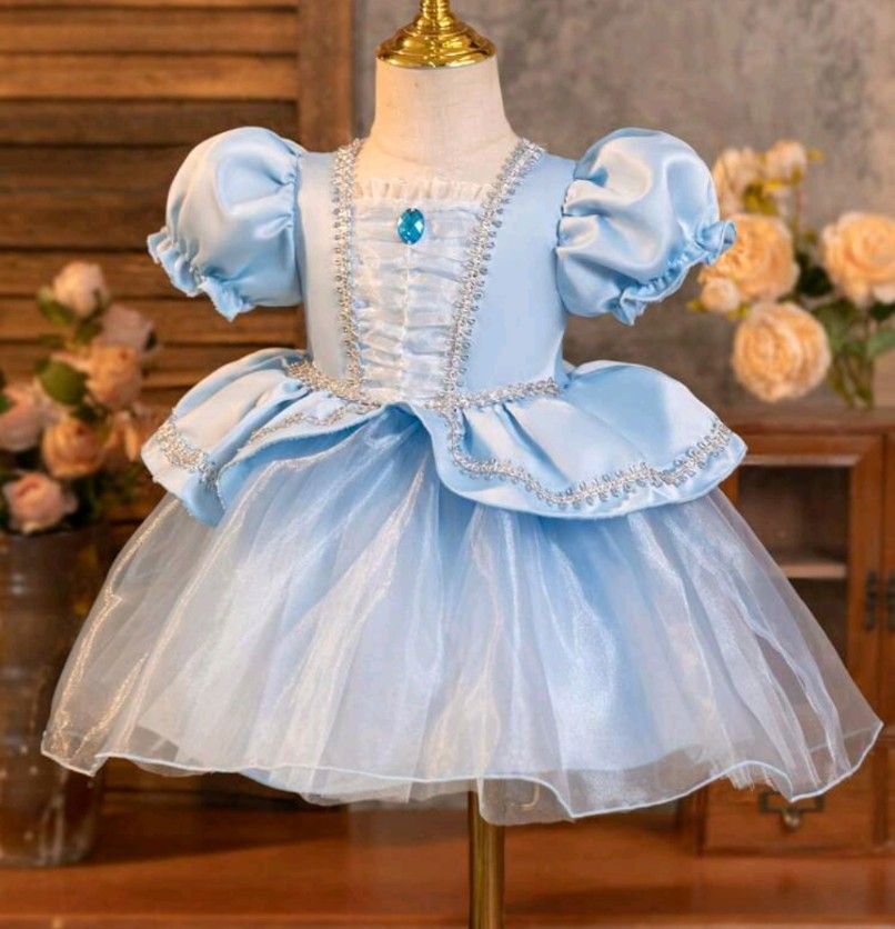 Blue Princess Dress. 18-24 Mos. & 2T.