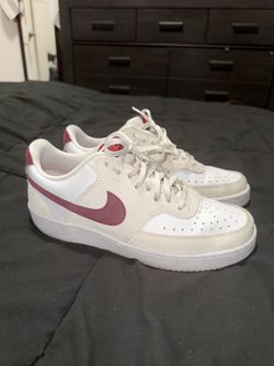 Nike Court Vision Low White/Red Women’s 7.5 Men’s 6