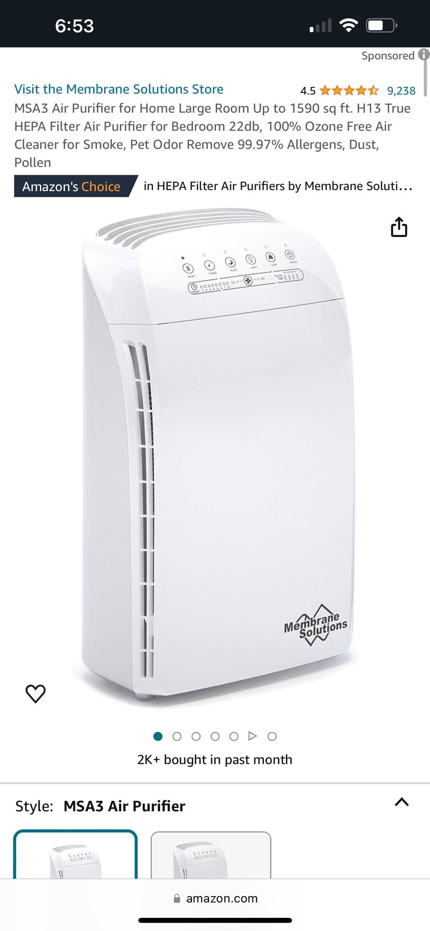 MSA3 Air Purifier