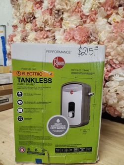 Rheem
Performance 13 kW 2.54 GPM 240-Volt Self-Modulating Electric Tankless Water Heater