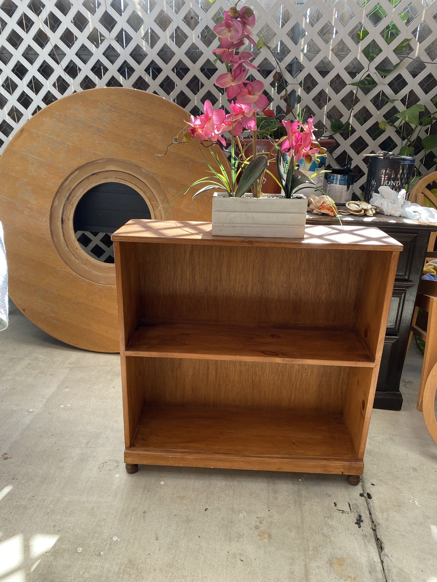 Solid Wood Small Book Shelf Just Refurbished 