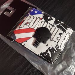 New Marvel The Punisher Wallet Metal Emblem 