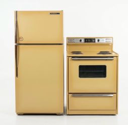 Stove and Refrigerator  Set