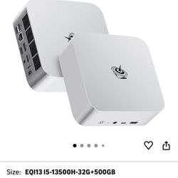 Beelink EQI13 PRO Mini PC,Intel 13th Gen Core i5-13500H (12C/16T,up to 4.7GHz),Mini Computer with 32GB DDR4 RAM 500GB M.2 2280 PCle 4.0 SSD,4K Dual Sc