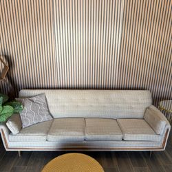 Adrian Pearsall Atomic Walnut Gondola MCM Sofa