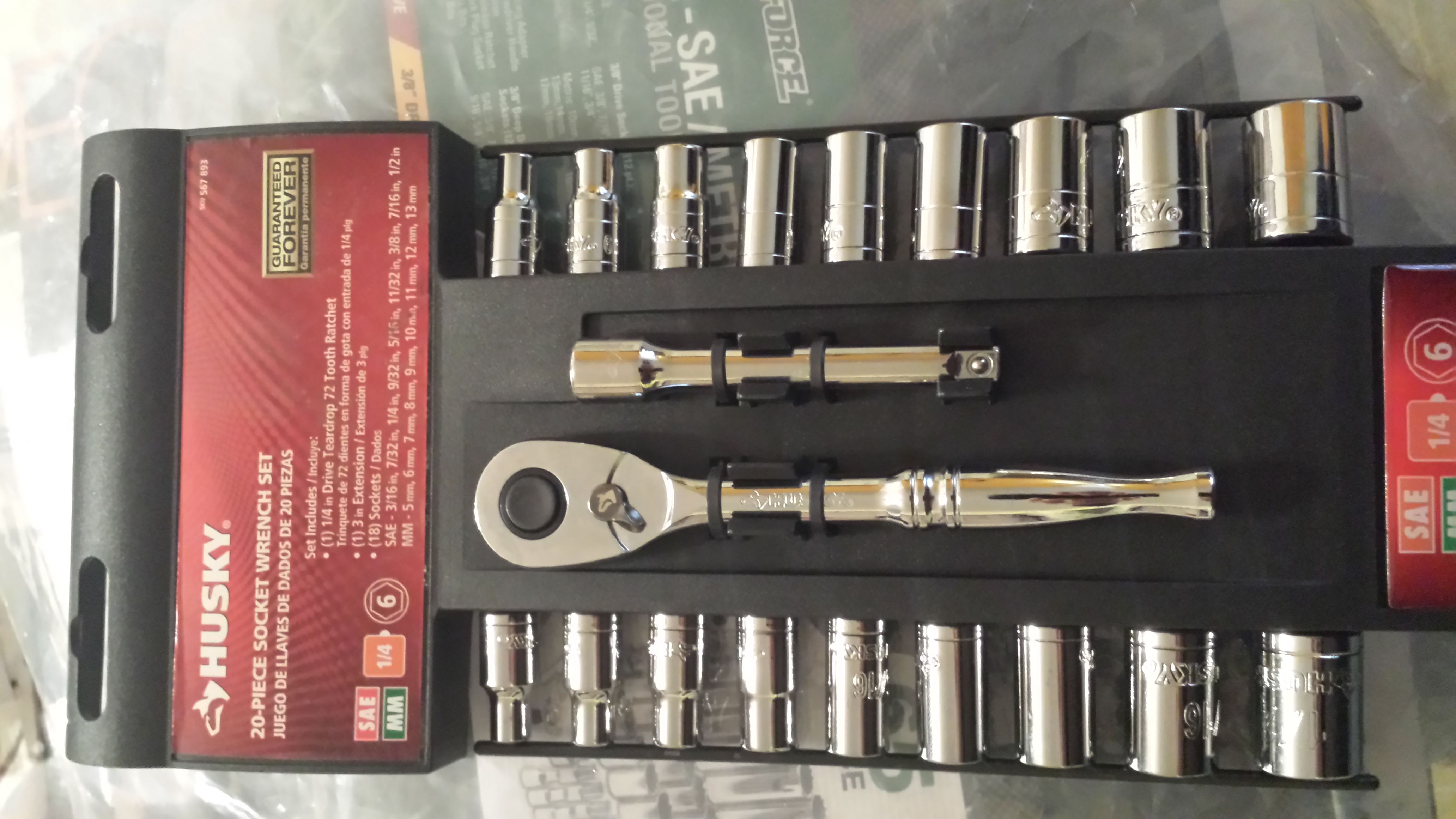 Husky 20 piece socket set deals