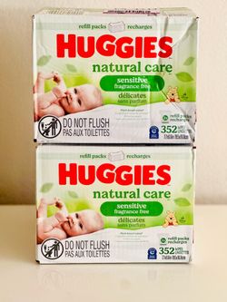 Huggies Natural Care, Sensitive & Fragrance-Free Baby Wipes Bundle