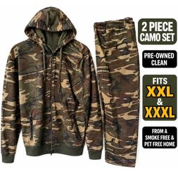 2-Piece Camo Hoodie and Jogger Set XXL/XXXL