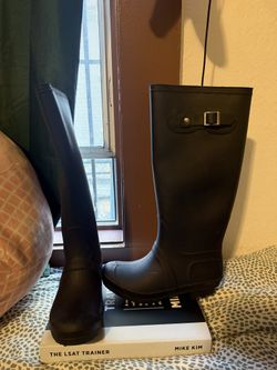 Dark Blue Rain Boots