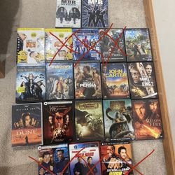 DVDs Of  Movies 