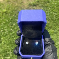 Vvs1 Mossainite Earrings