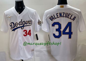 Nike Dodgers Valenzuela #34 Baseball Jersey (Large)