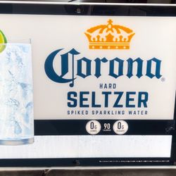 LED Corona Seltzer Beer Sign W/ Motion Bubbles