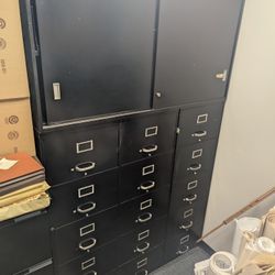 Black Metal Office Drawers & Cabinets