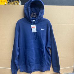 Mens Large Nike Navy Blue Hoodie