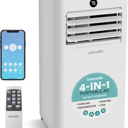 Serene life Portable AC/Heater/Dehumidifier With Remote 