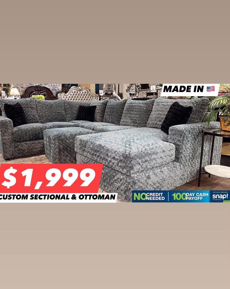 Sectional With Ottoman