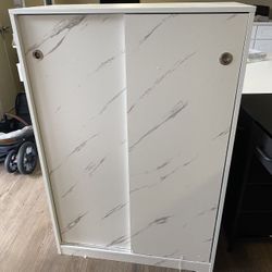 Modern Cabinet with Sliding Door, 6-Tier Shoes Rack Organizer with Adjustable Shelves