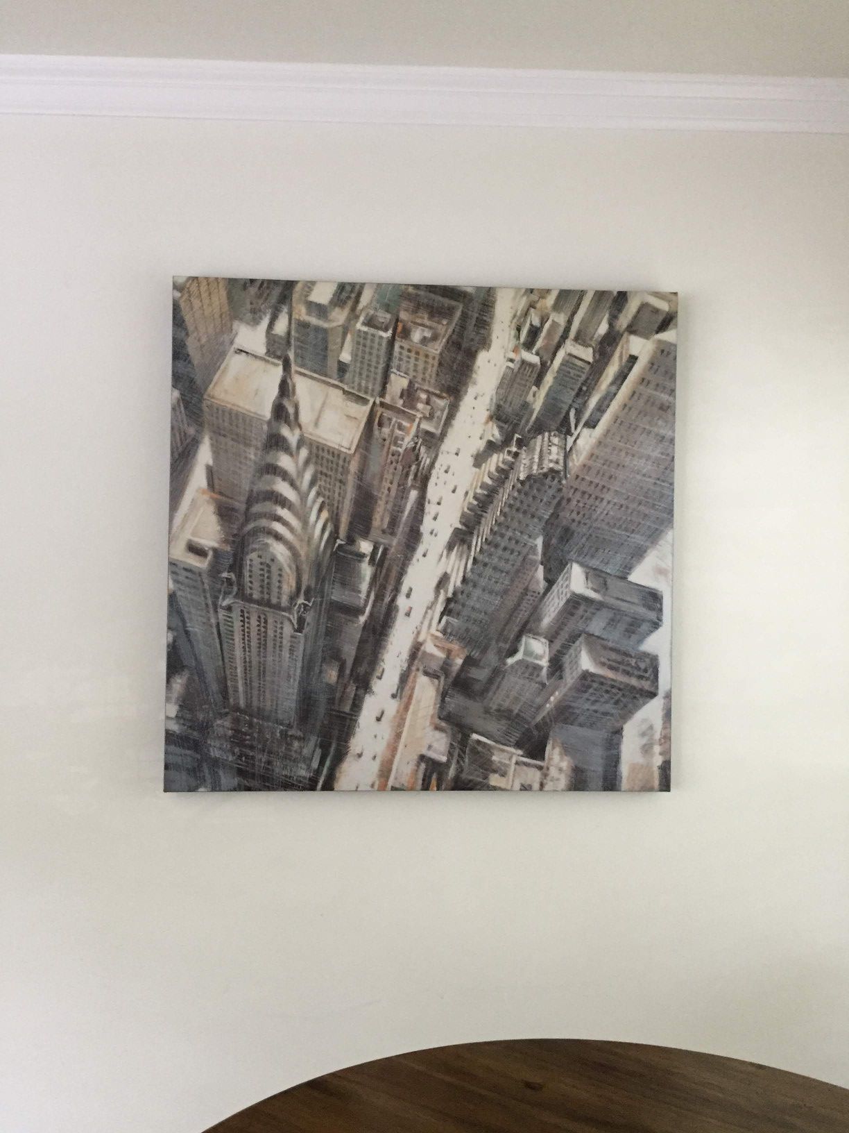 NYC aerial canvas