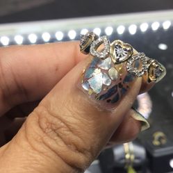 10k Gold Diamond Ring Lady’s With Heart ❤️ Design,classic Ring ,beautiful Ring Size 7 Available In Stock.💎💎💎
