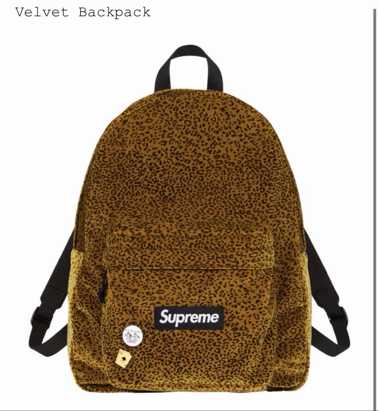 Supreme Velvet Backpack Cheetah | One Size