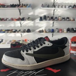 Jordan 1 Low Travis Olive Black