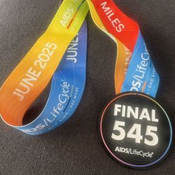 AIDS Lifecycle Final 545 Medal