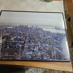 New York City Skyline With Frame