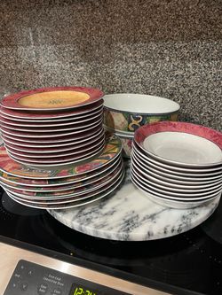 35 piece Southwestern Ceramic Dinnerware Set
