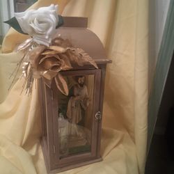 Religious Table Decor Lantern/St Jude