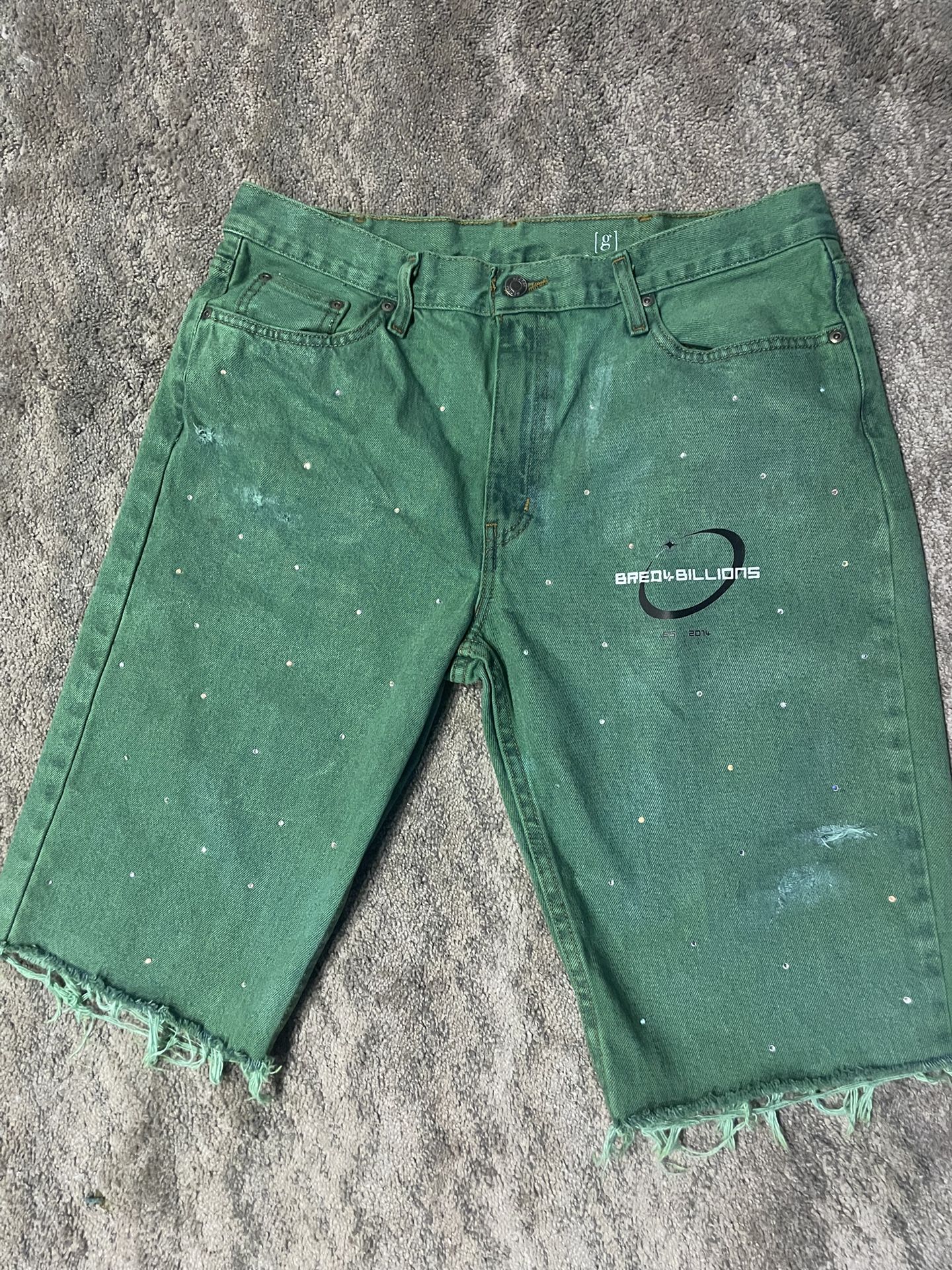 Bred4Billions Jean Shorts