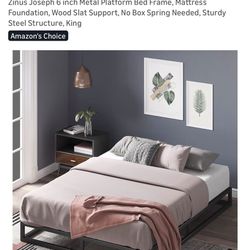 Low Profile King Bed Frame 