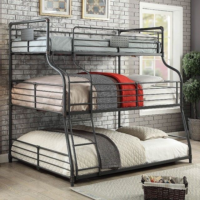 Brand New Antique Black Metal Twin, Full , Queen Bunk Bed