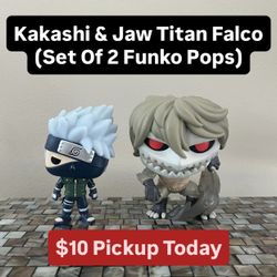 Kakashi & Jaw Titan Falco Funko Pops (Set Of 2) 