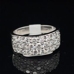 950 Platinum Diamond Ring 11.93g G/H VS 2CTW Size 8 177849