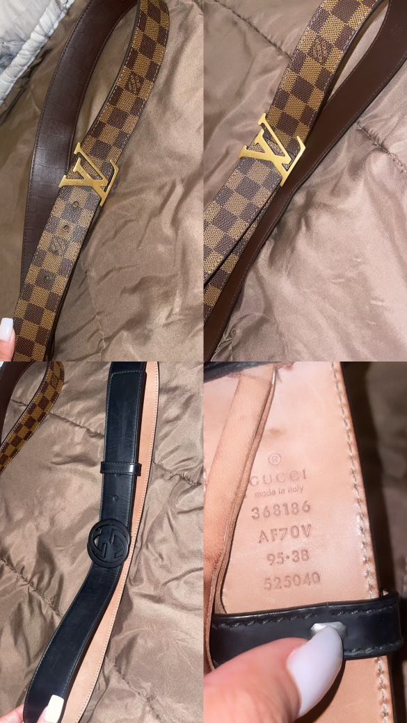 LV & Gucci Belt For Sale 