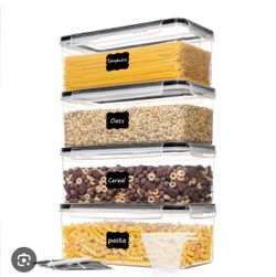 Vtopmart Pasta Storage Containers, 4 Pack,