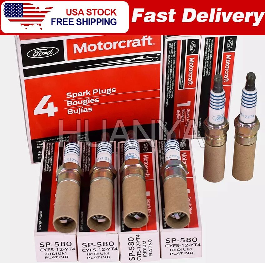 6Pcs New OEM Motorcraft SP580 SP580X CYFS12YT4 Iridium Spark Plug F150 Ecoboost