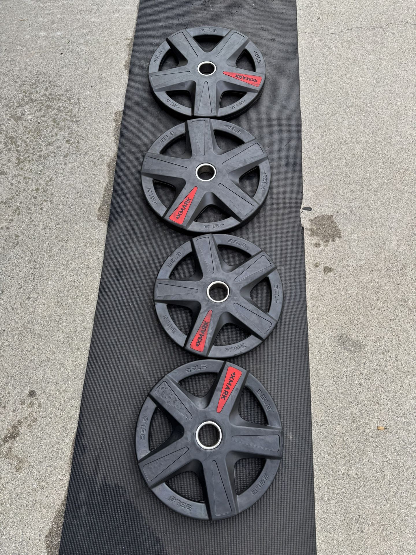 Xmark Texas Star Olympic Weight Plates 160lbs