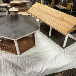 Wooden German Handcrafted House/Gazebo with covered arched walkway