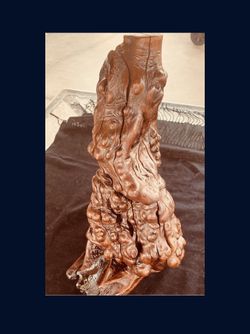 Antique Burl Neutral Wood Art 