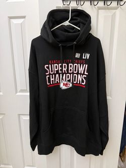 NFL Team Apparel Kansas City Chiefs Super Bowl LIV Champions Black Hoodie 2XL