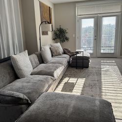 4 Seater Sofa Set With Ottomans 