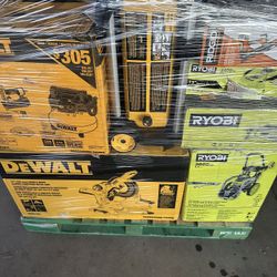 Tool pallet Milwaukee, Rigid, Dewalt, Ryobi