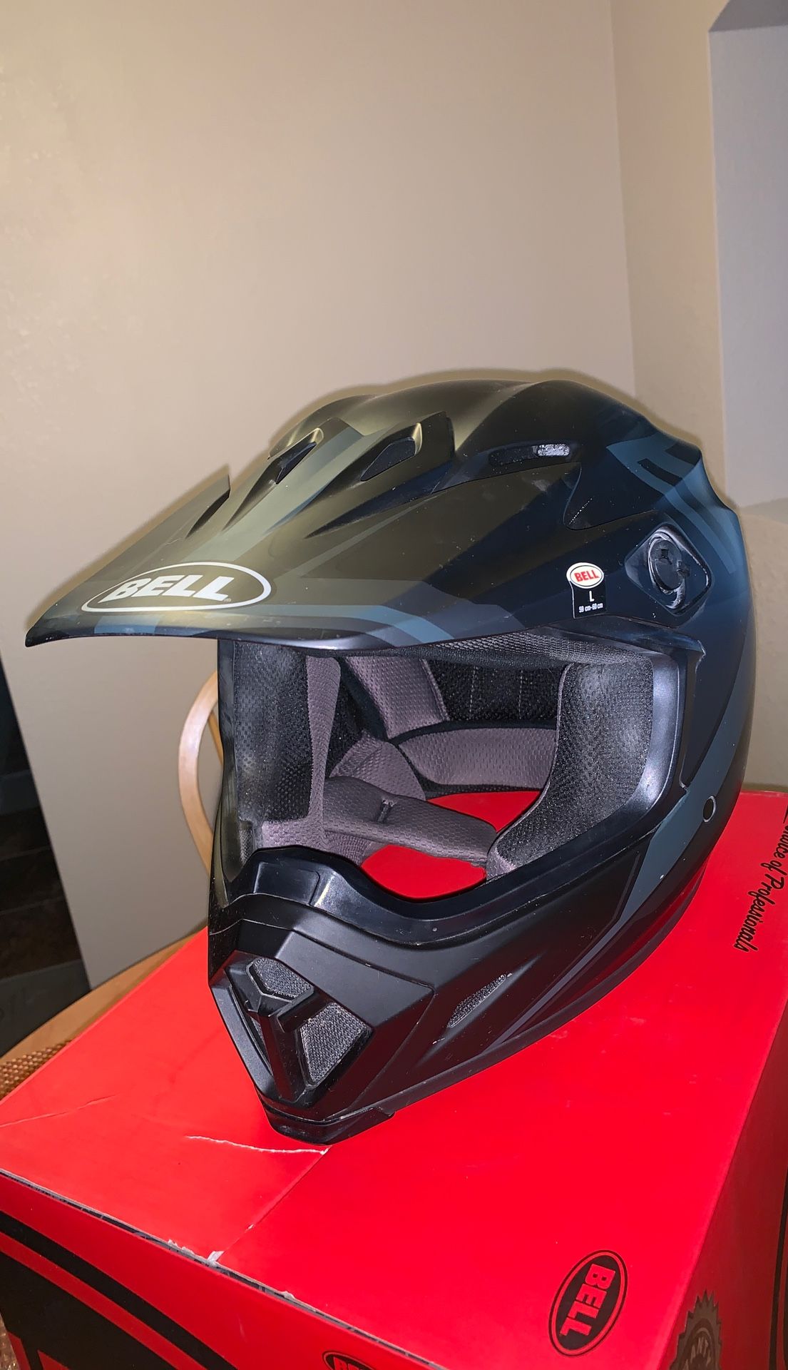 Bell MX-9 Helmet / Matte Black ( Size L )