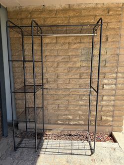 Freestanding Metal Wire Closet Organizer